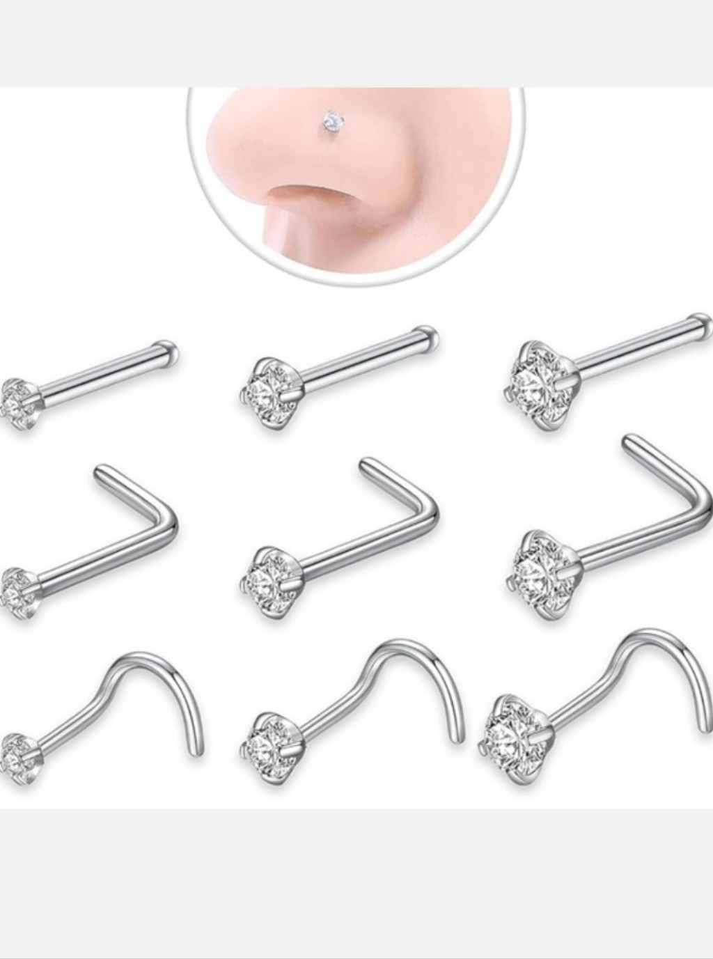 9 Nose Rings
